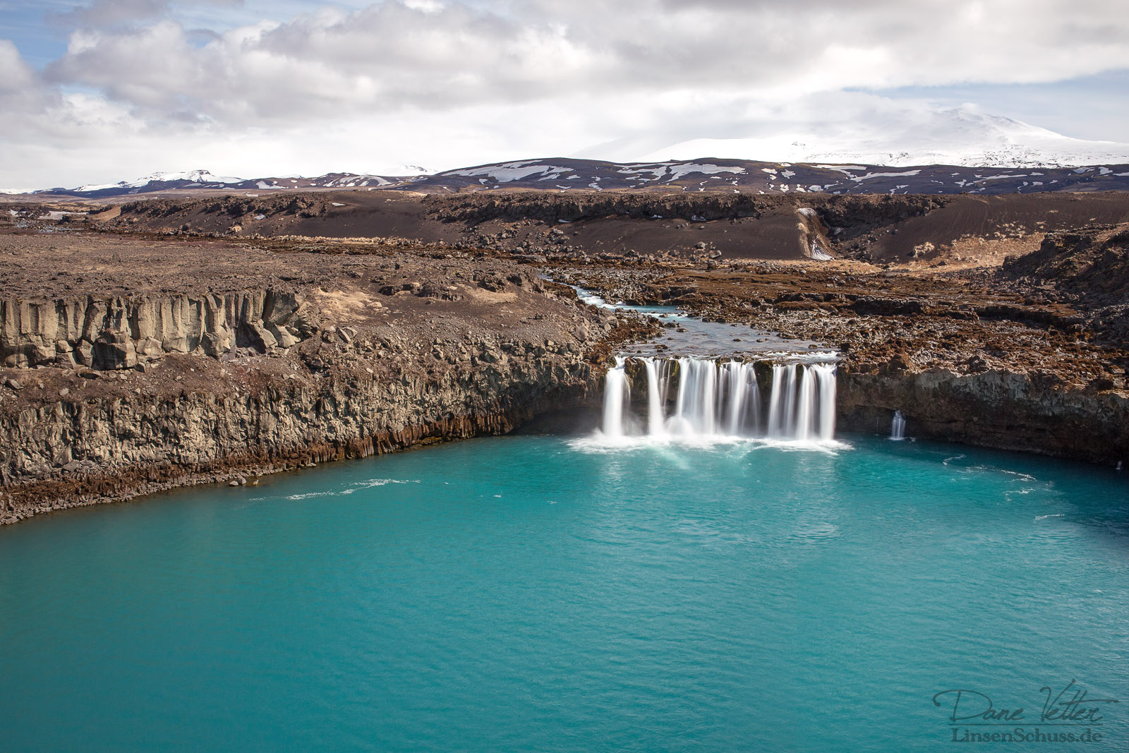 Der türkise Wasserfall